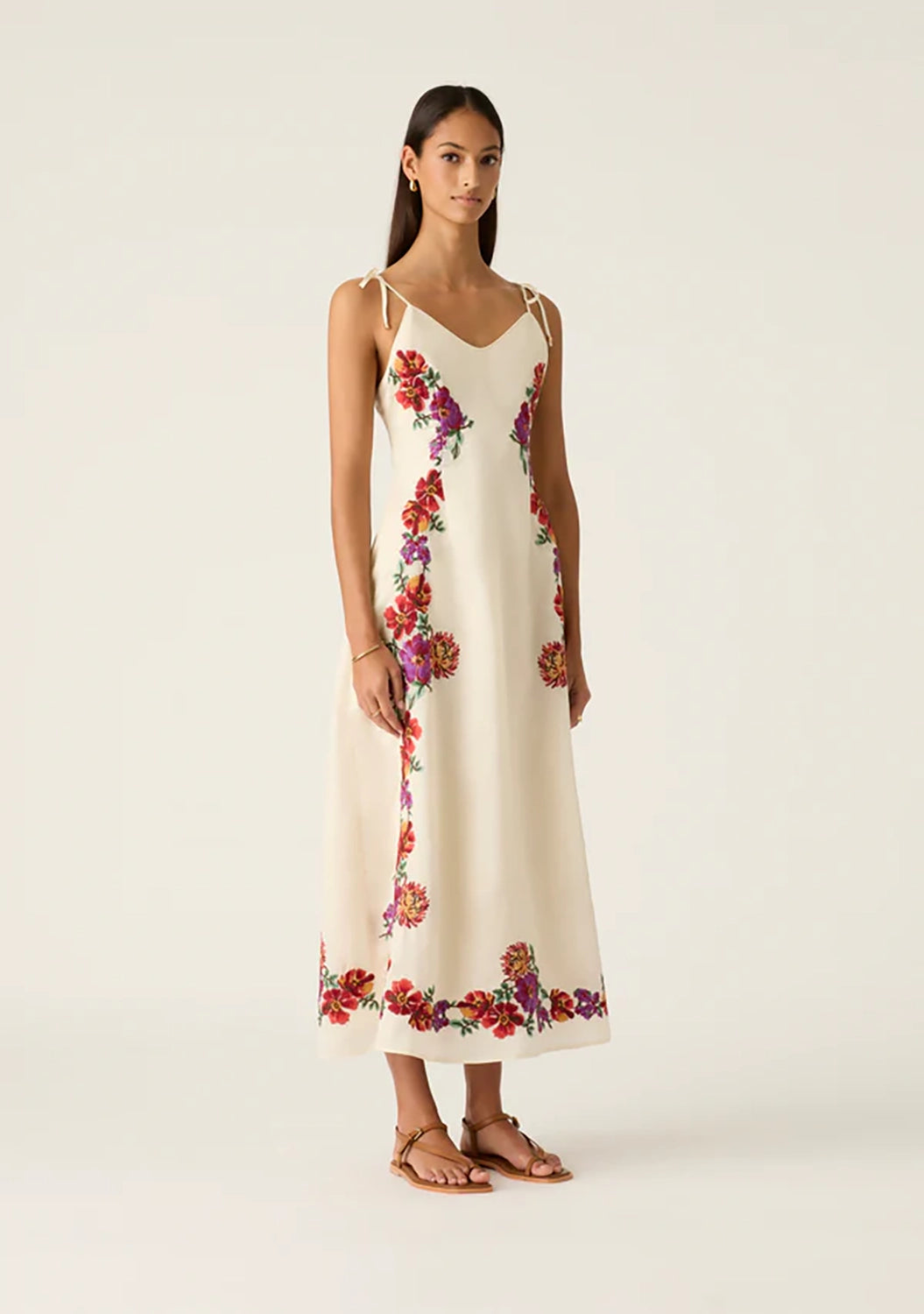 MOS THE LABEL | FRIDA EMBROIDERY MAXI DRESS