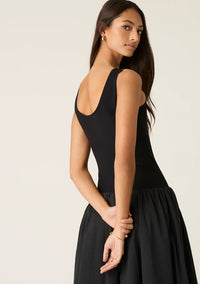 MOS THE LABEL | SOPHIA MIDI DRESS - BLACK