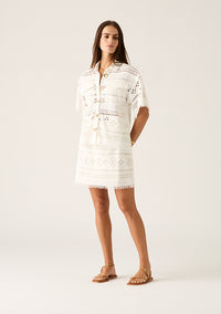 MOS | DANIELA TEXTURED SHIRT WHITE