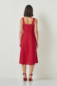 VERGE | VIVIAN DRESS - RASPBERRY