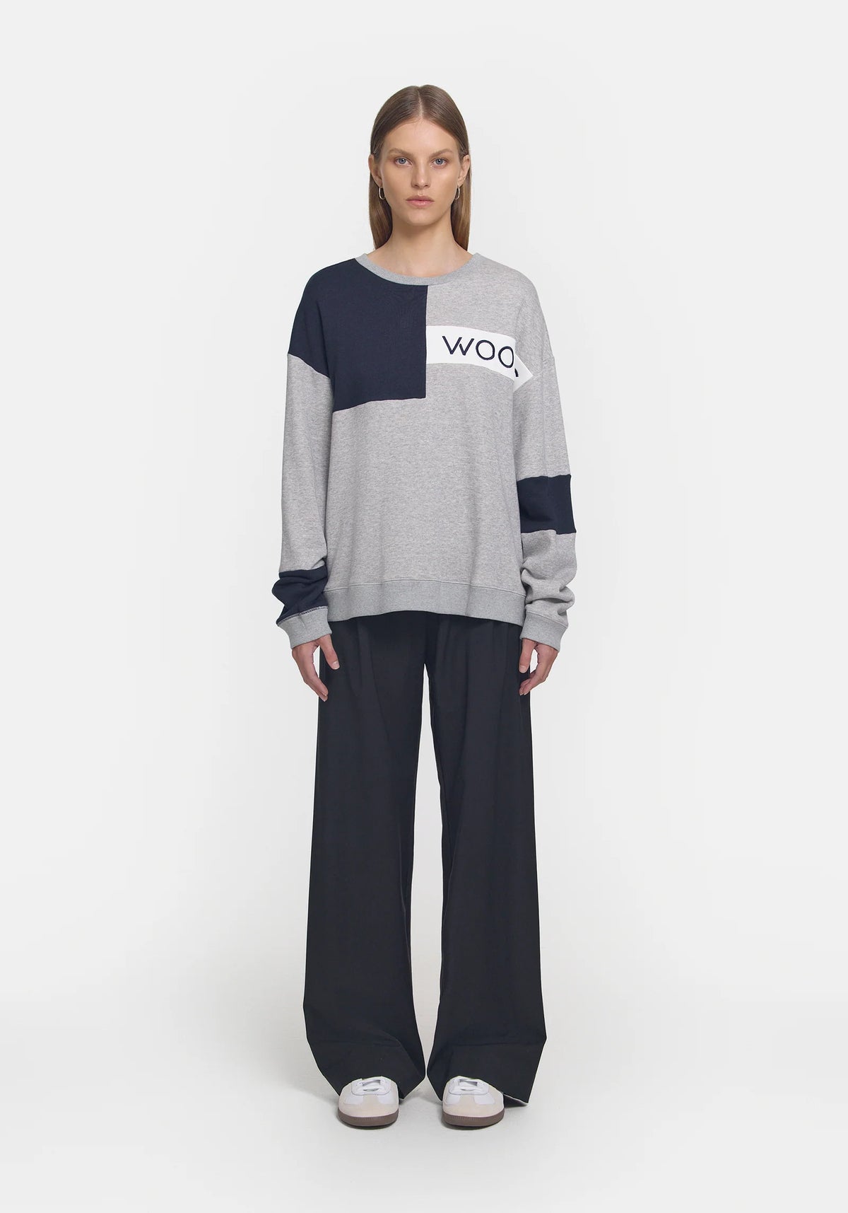 VIKTORIA & WOODS | V&W Block Sweater Grey