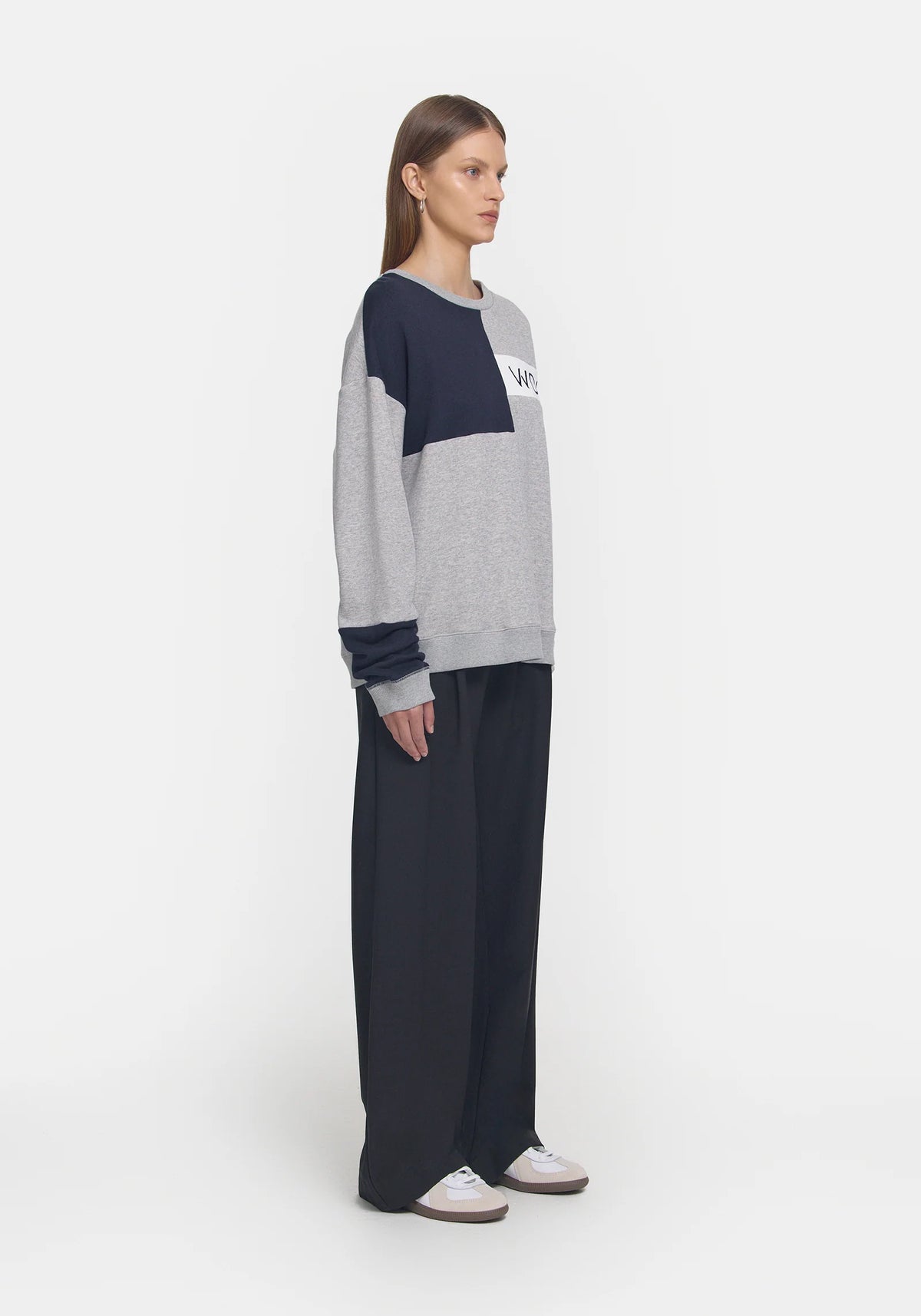 VIKTORIA & WOODS | V&W Block Sweater Grey