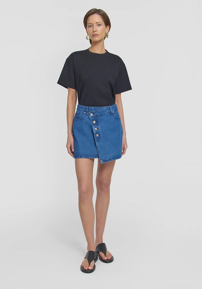 VIKTORIA & WOODS | MUSTANG SKIRT - BLUE CLASSIC WASH