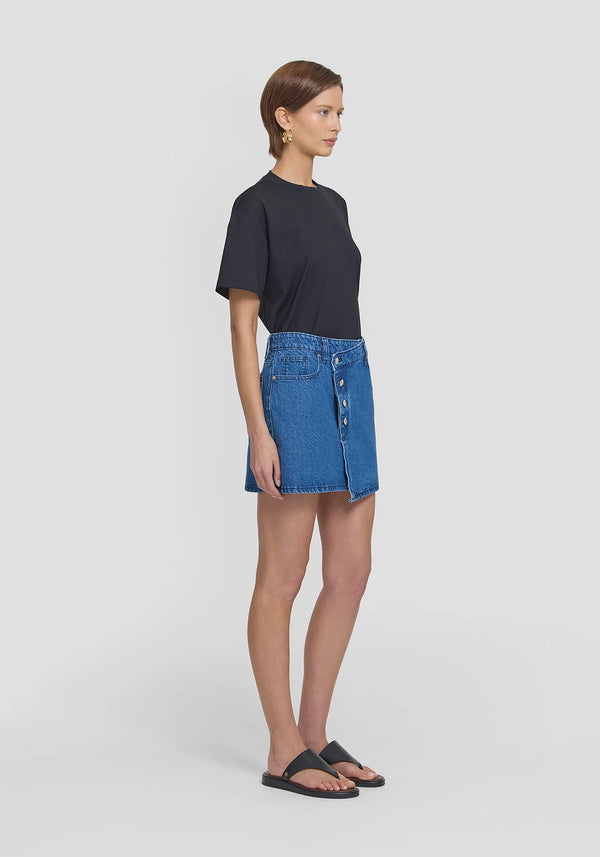 VIKTORIA & WOODS | MUSTANG SKIRT - BLUE CLASSIC WASH