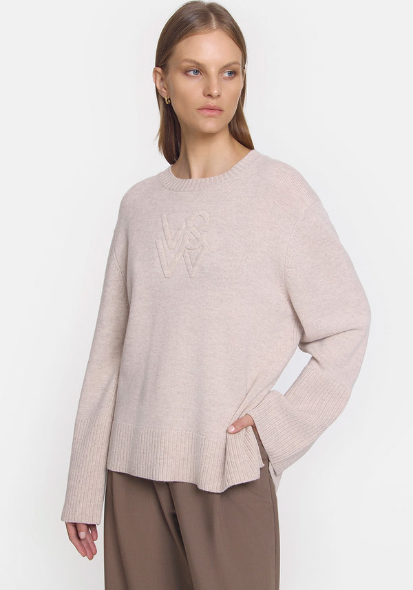 VIKTORIA & WOODS | Skyfall Knit Oat Marl