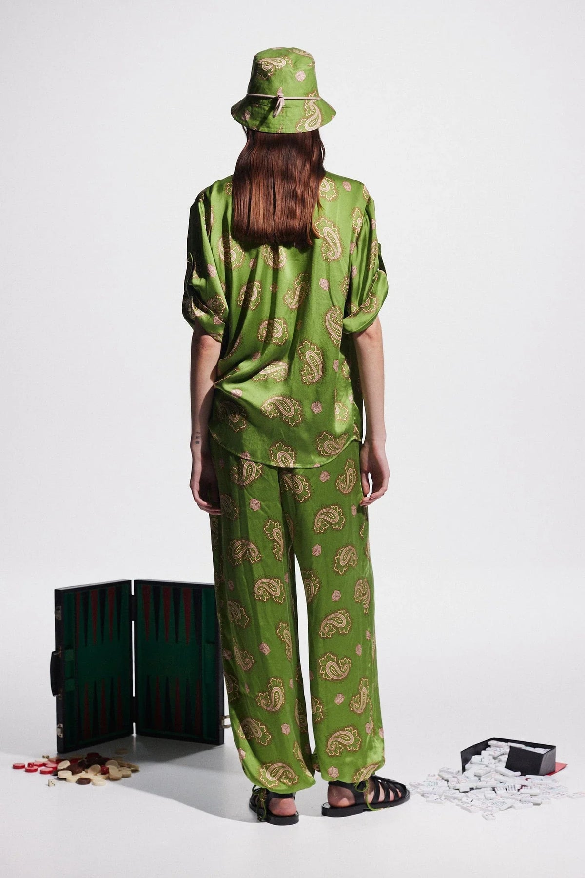 ALEMAIS | DICE SILK PANT