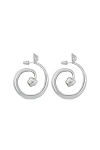 Mountain & Moon | Gaia Earrings - Silver