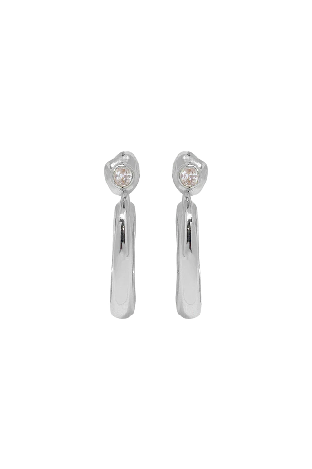 Mountain & Moon | Gaia Earrings - Silver