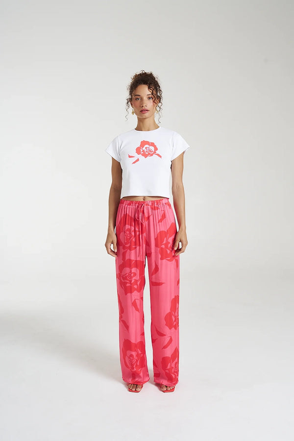 SUMMI SUMMI | ELASTIC WAIST PANTS - A ROSE BY ANY OTHER NAME